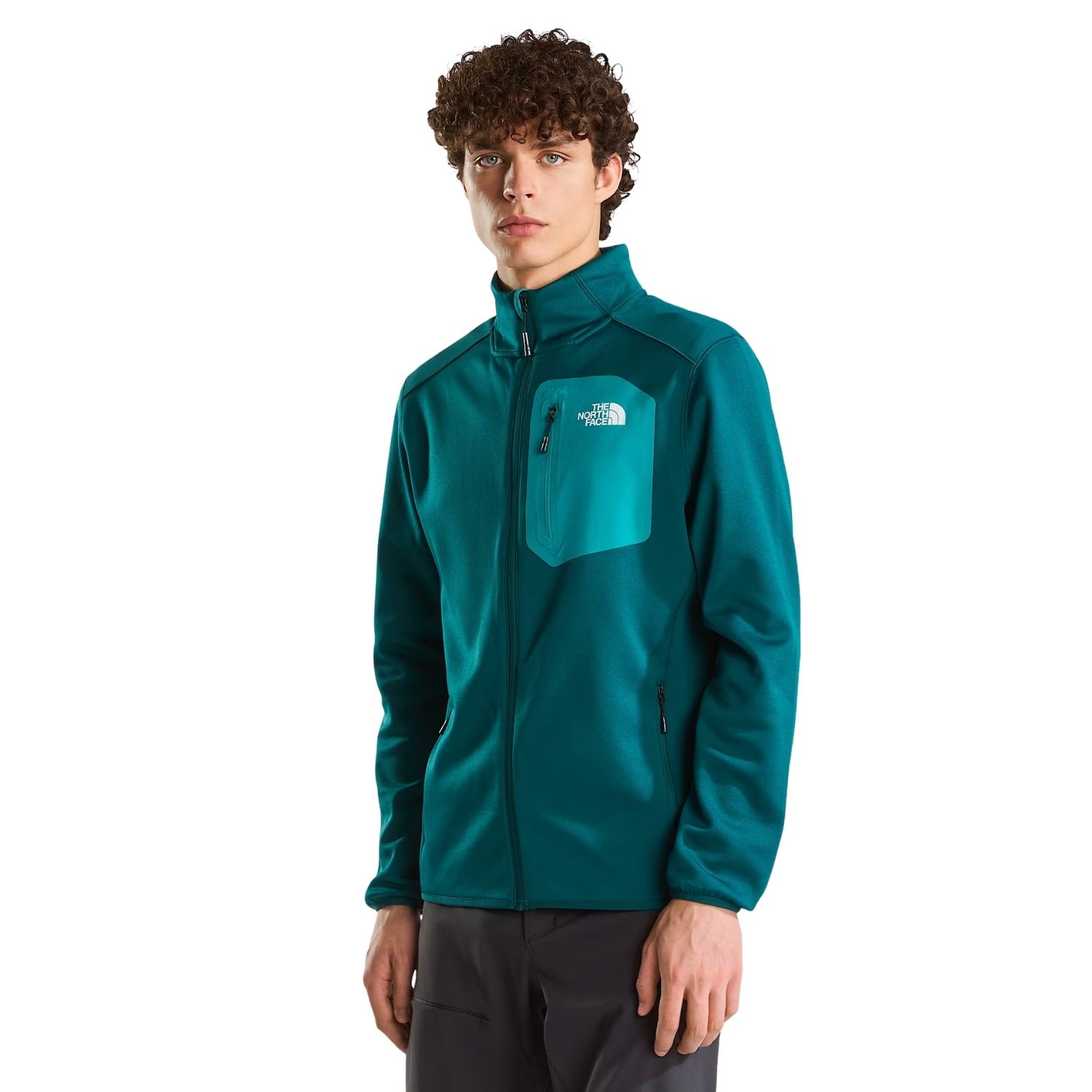 The North Face Crest Full Zip Fleecevest heren Groen