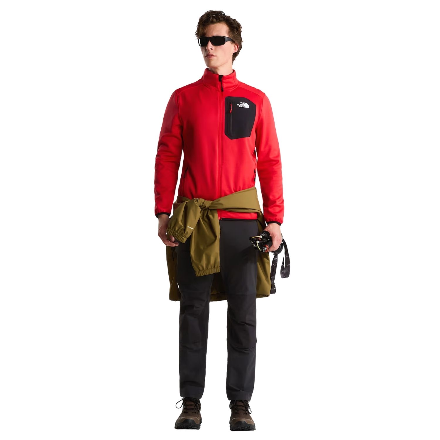 The North Face Crest Full Zip Fleecevest heren Rood