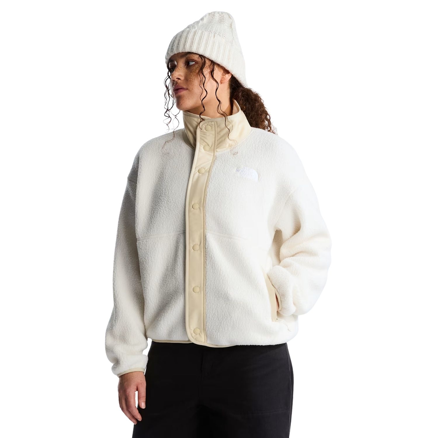 The North Face Cragmont Snap Front Fleece Fleecevest dames Beige
