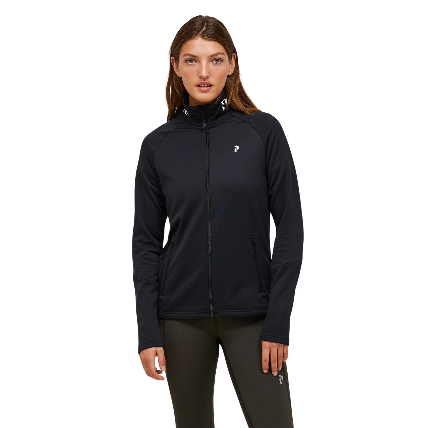 Peak Performance Rider Essentials Zip Fleecevest Dames Zwart L/40