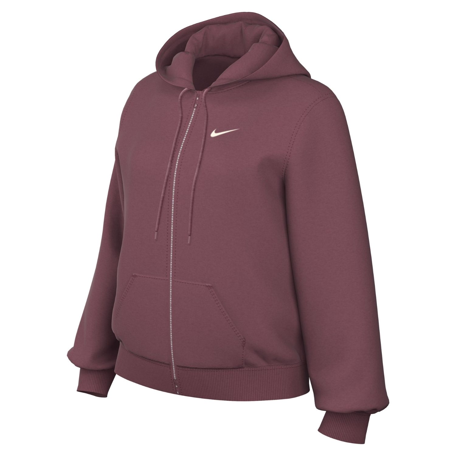 Nike Studio Fleece Fullzip Sportsweater dames Rood