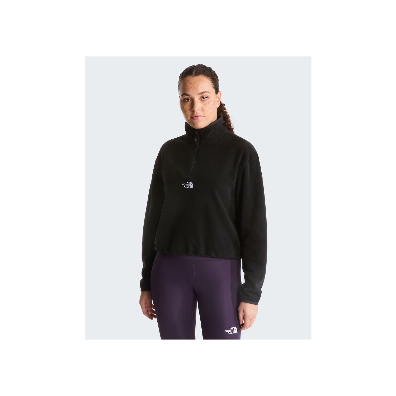The North Face Novelty Logo Glacier 1/4 Zip Casual sweater dames 2XL/44