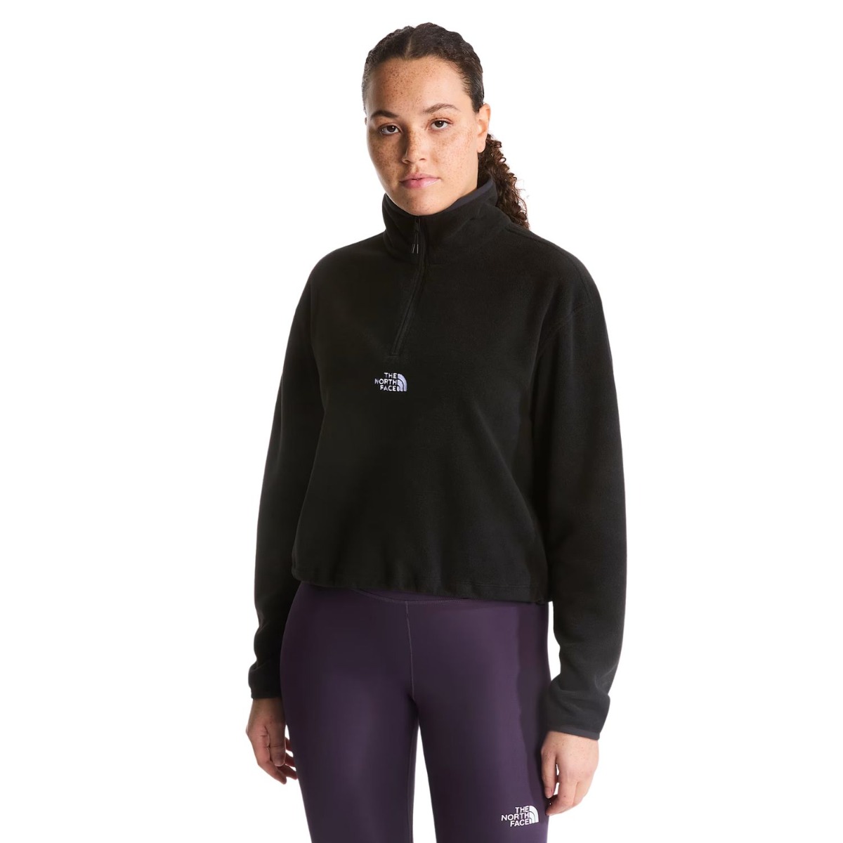The North Face Novelty Logo Glacier 1/4 Zip Casual sweater dames M/38