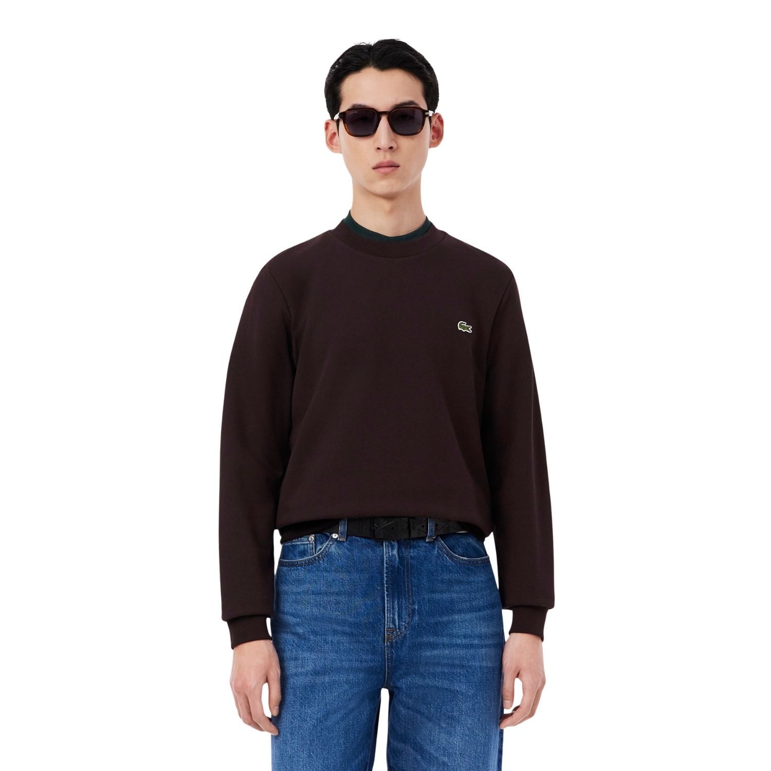 Lacoste 1HS1 Casual sweater heren Bruin