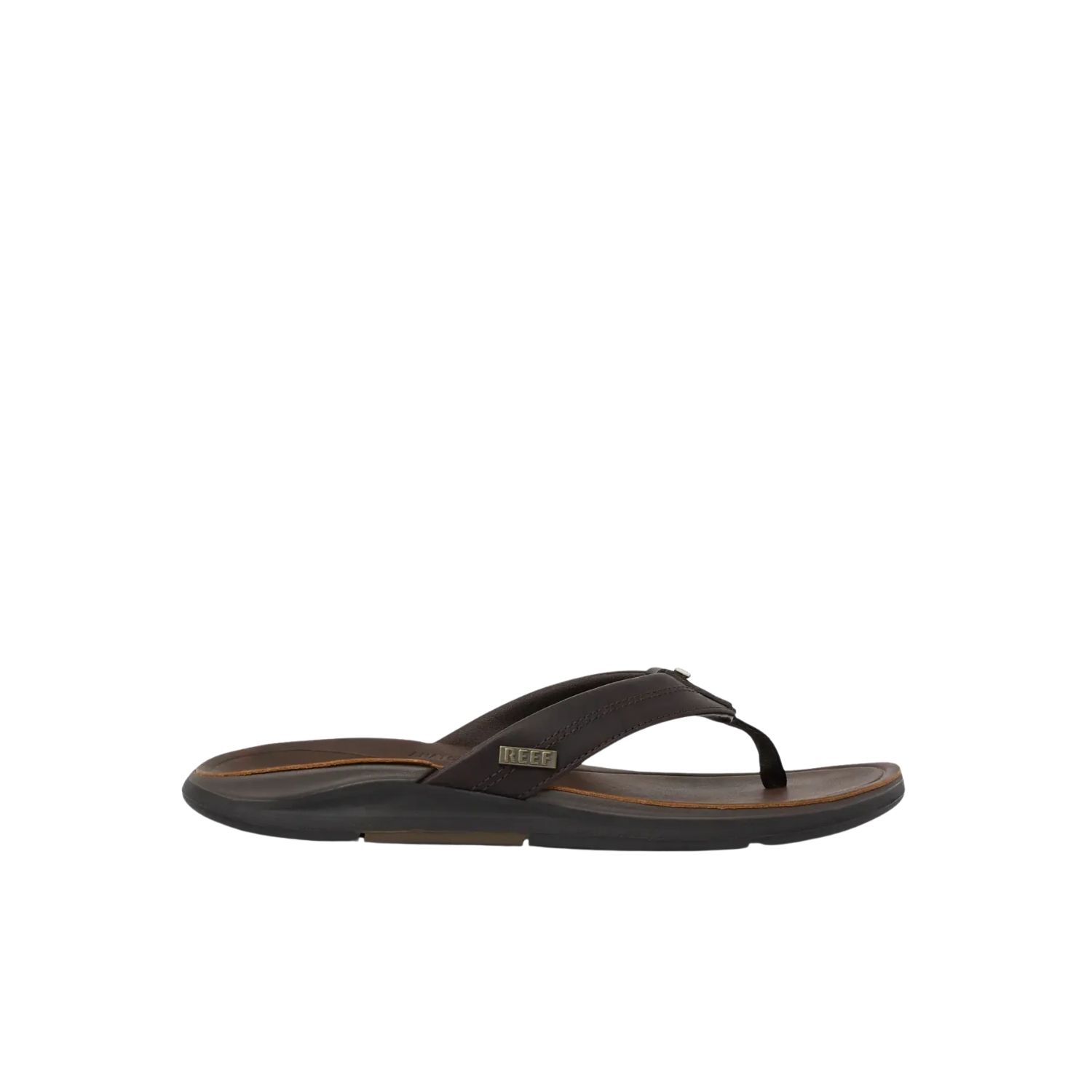 Reef Leather Offshore Slippers Heren Bruin