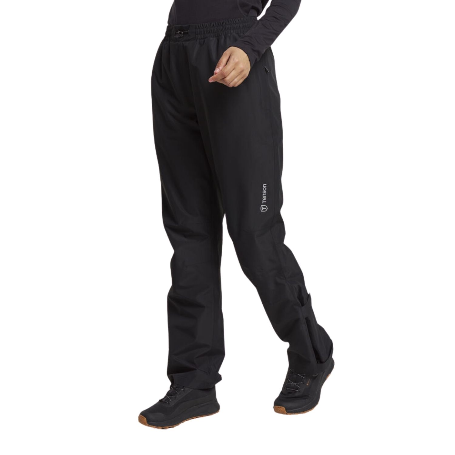 Tenson Winga Dames Regenbroek Rain Wandelbroek Dames Zwart