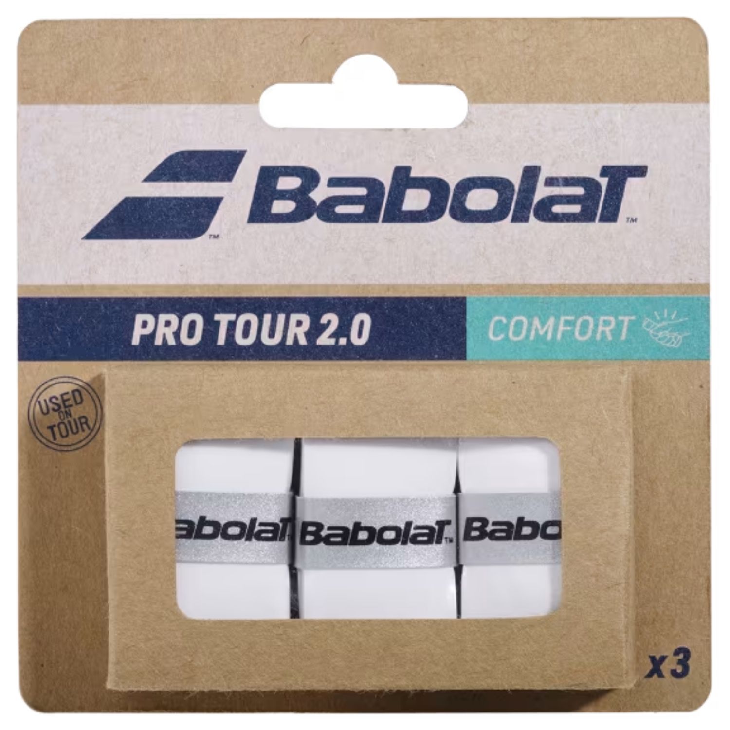 Babolat Pro Tour 2.0 X3 Tennis Grips Wit