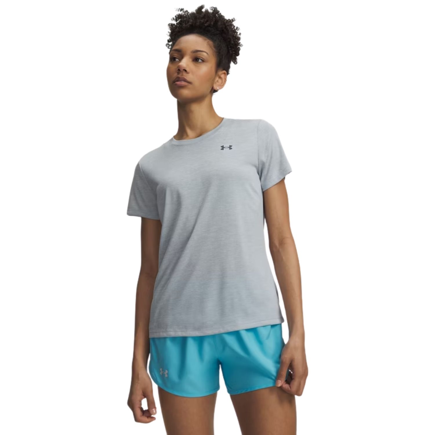 Under Armour Tech Twist Sportshirt Dames Blauw