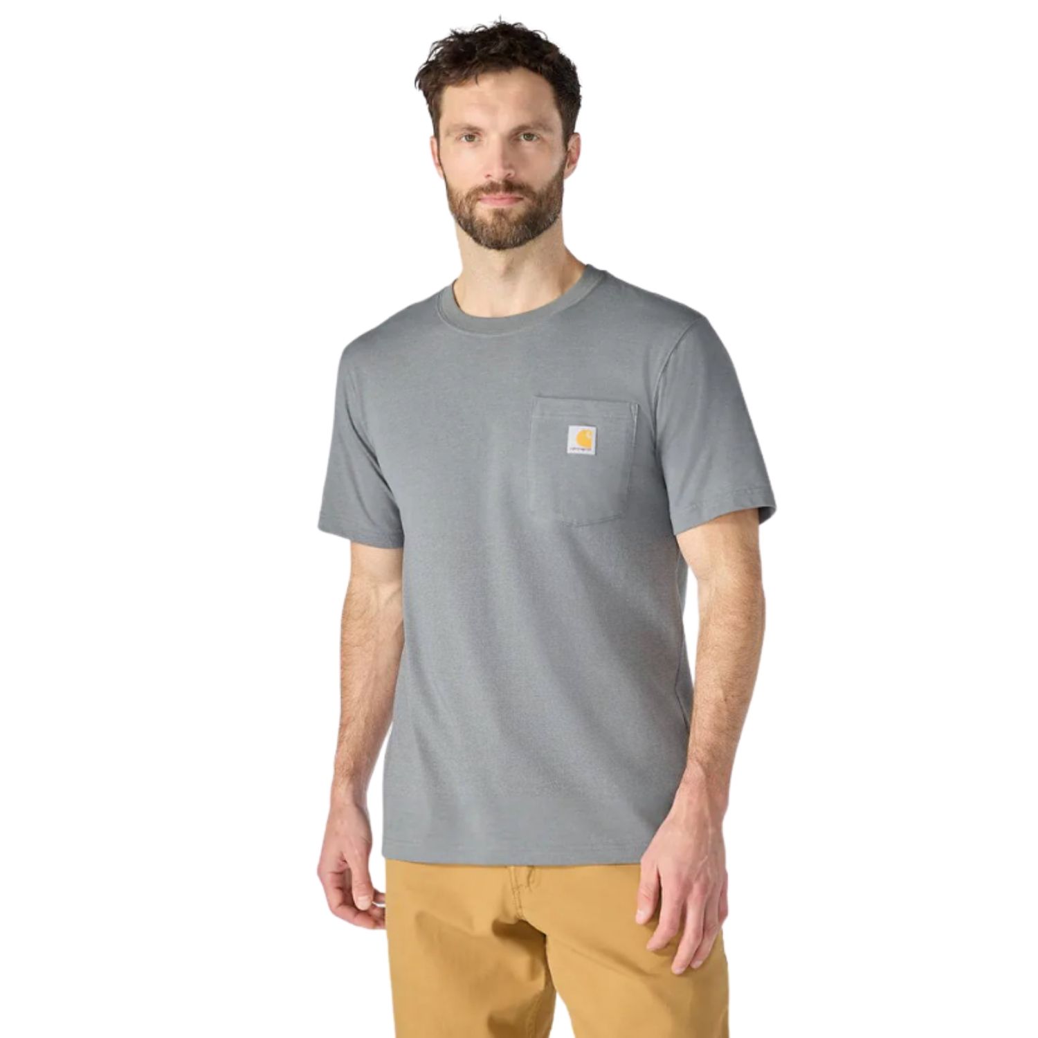 Carhartt Irvine 3D Casual T-shirt Heren Grijs