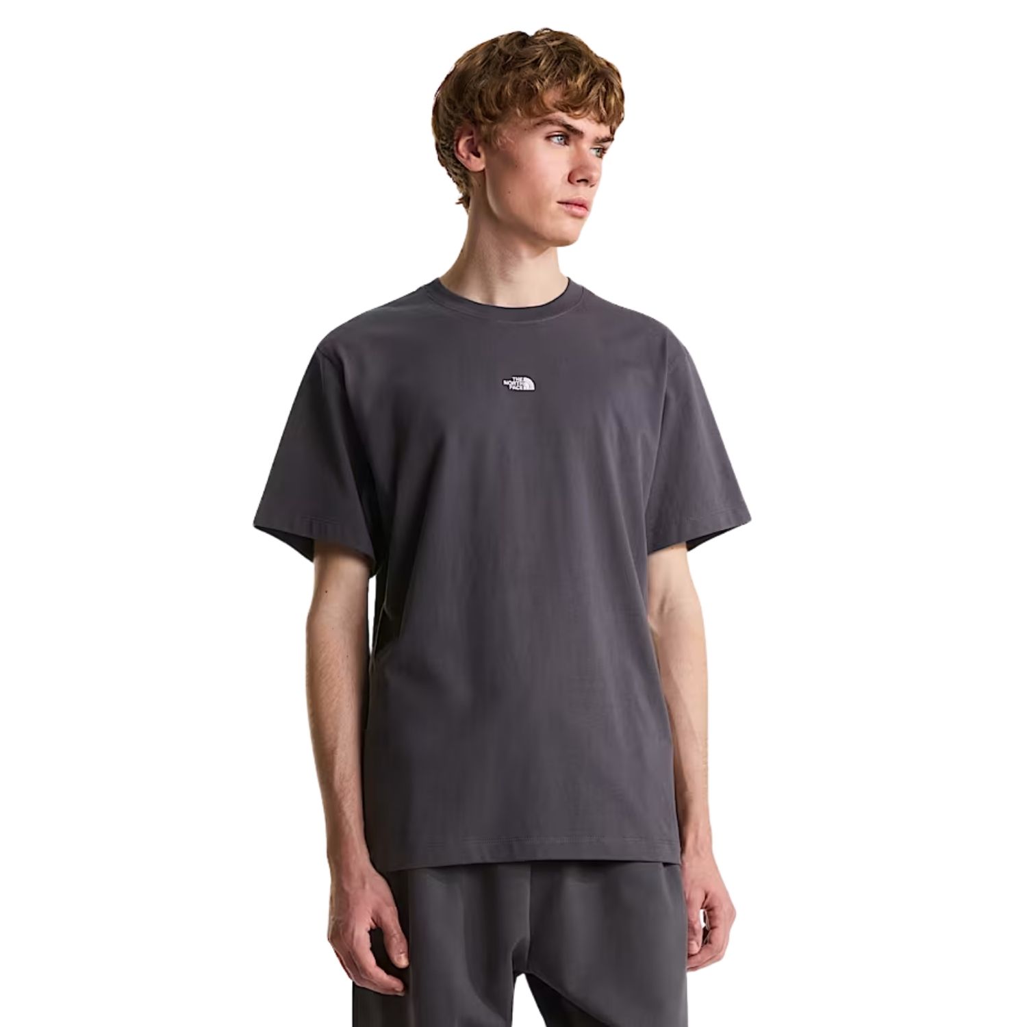 The North Face Essential Center Logo Casual T-shirt Heren Antraciet