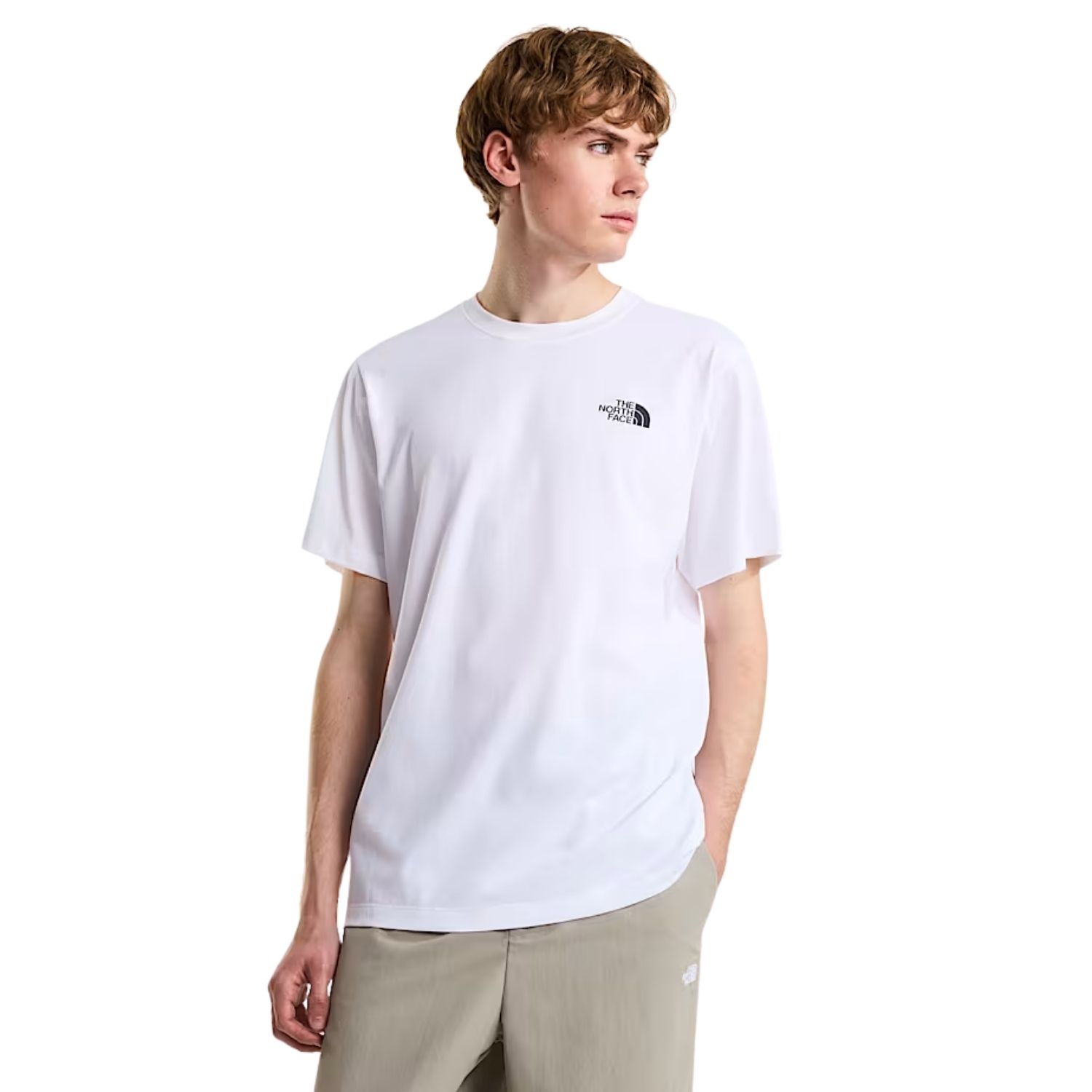 The North Face Vertical Regular Casual T-shirt Heren Wit