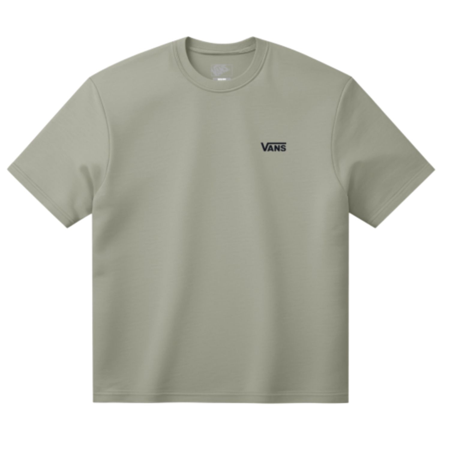 Vans Left Chest Casual T-shirt Heren Groen
