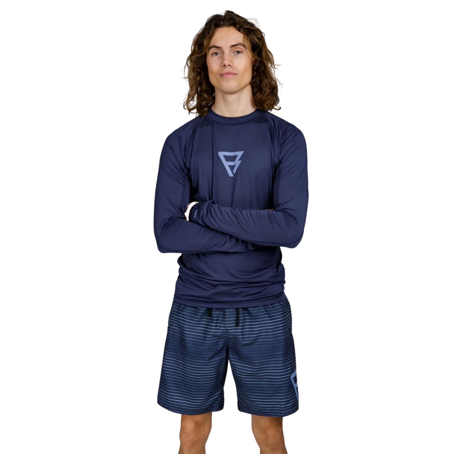 Brunotti Brushield Rashguard UV-shirt Heren Blauw
