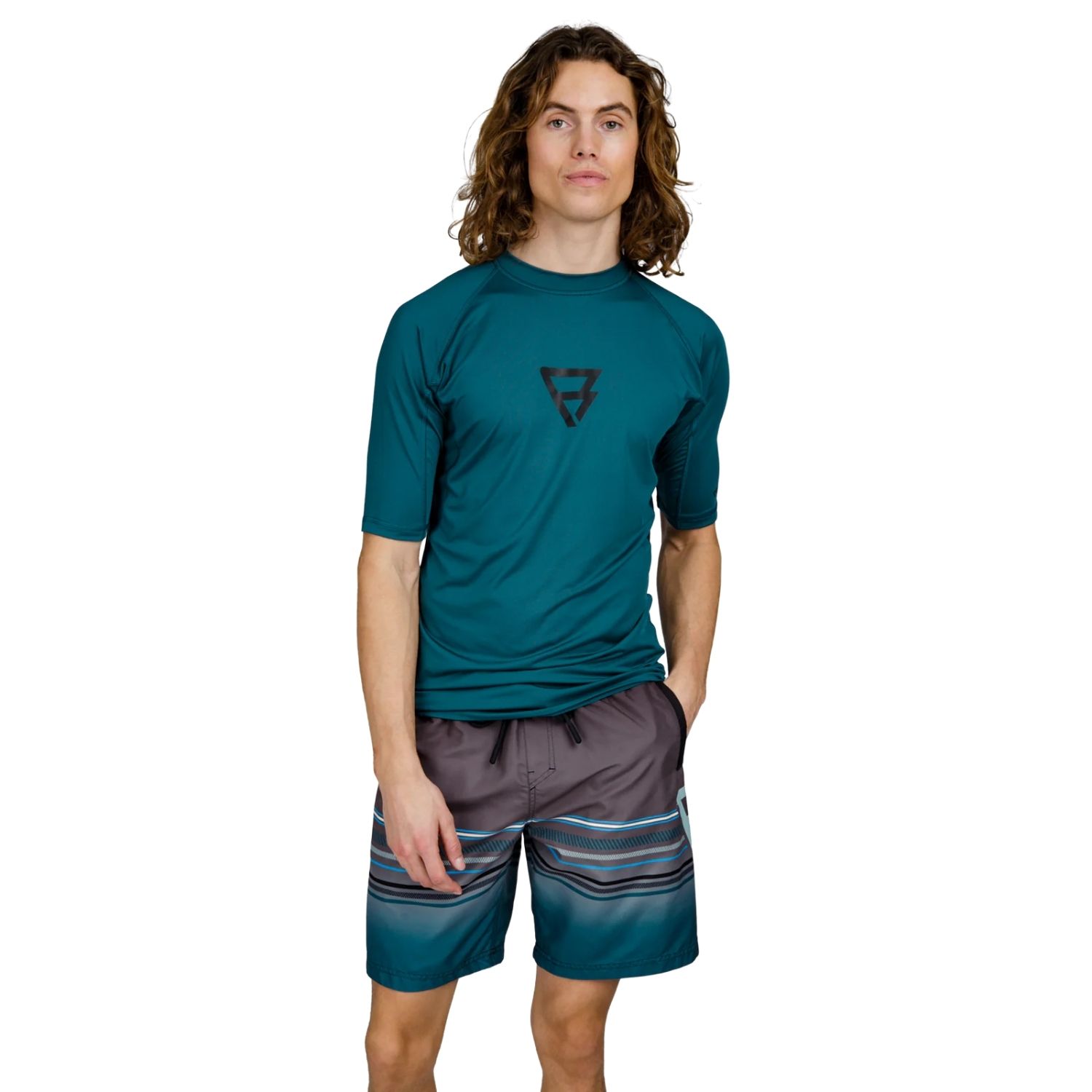 Brunotti Waveguard Rashguard UV-shirt Heren Blauw