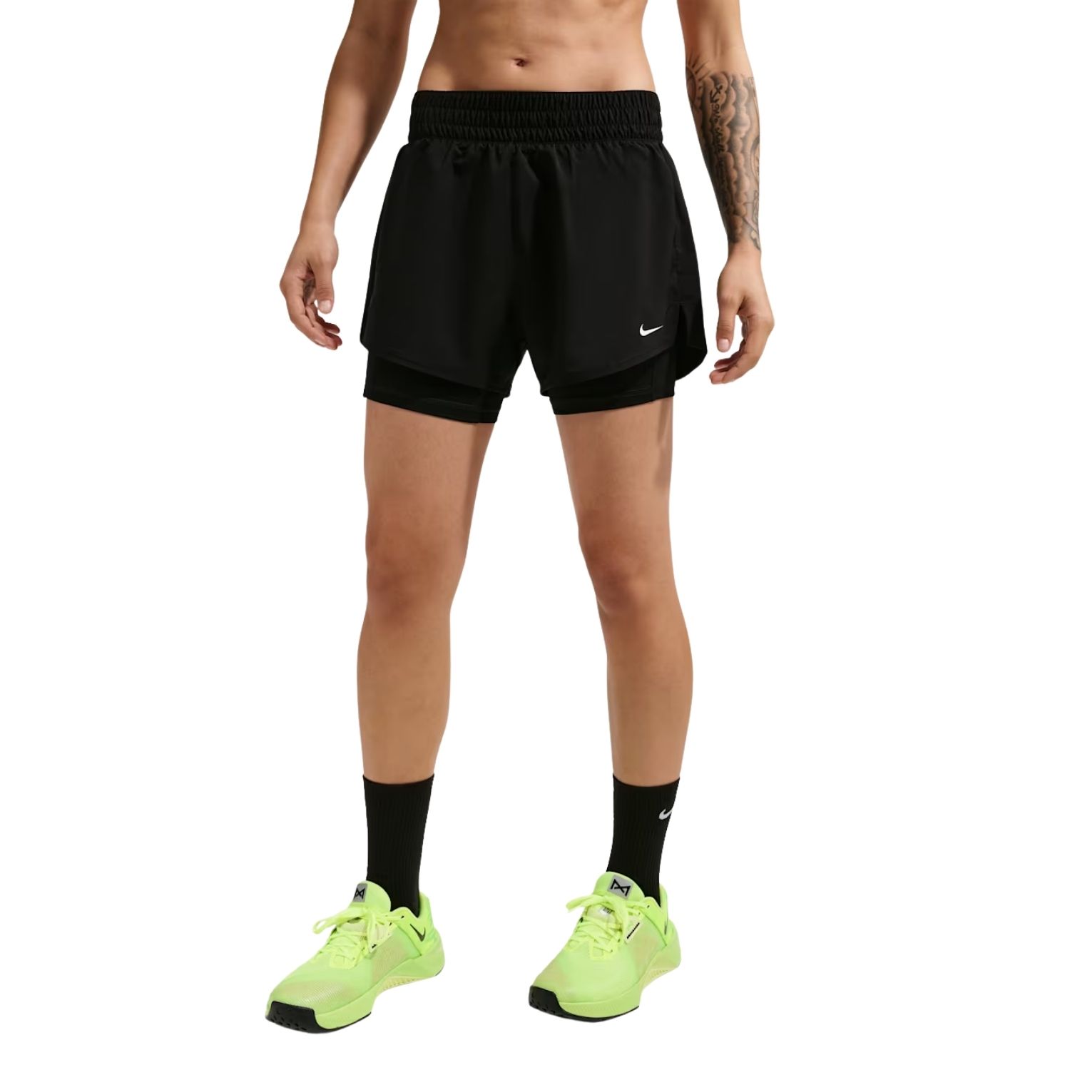 Nike One Dri-Fit Sportshort Dames Zwart