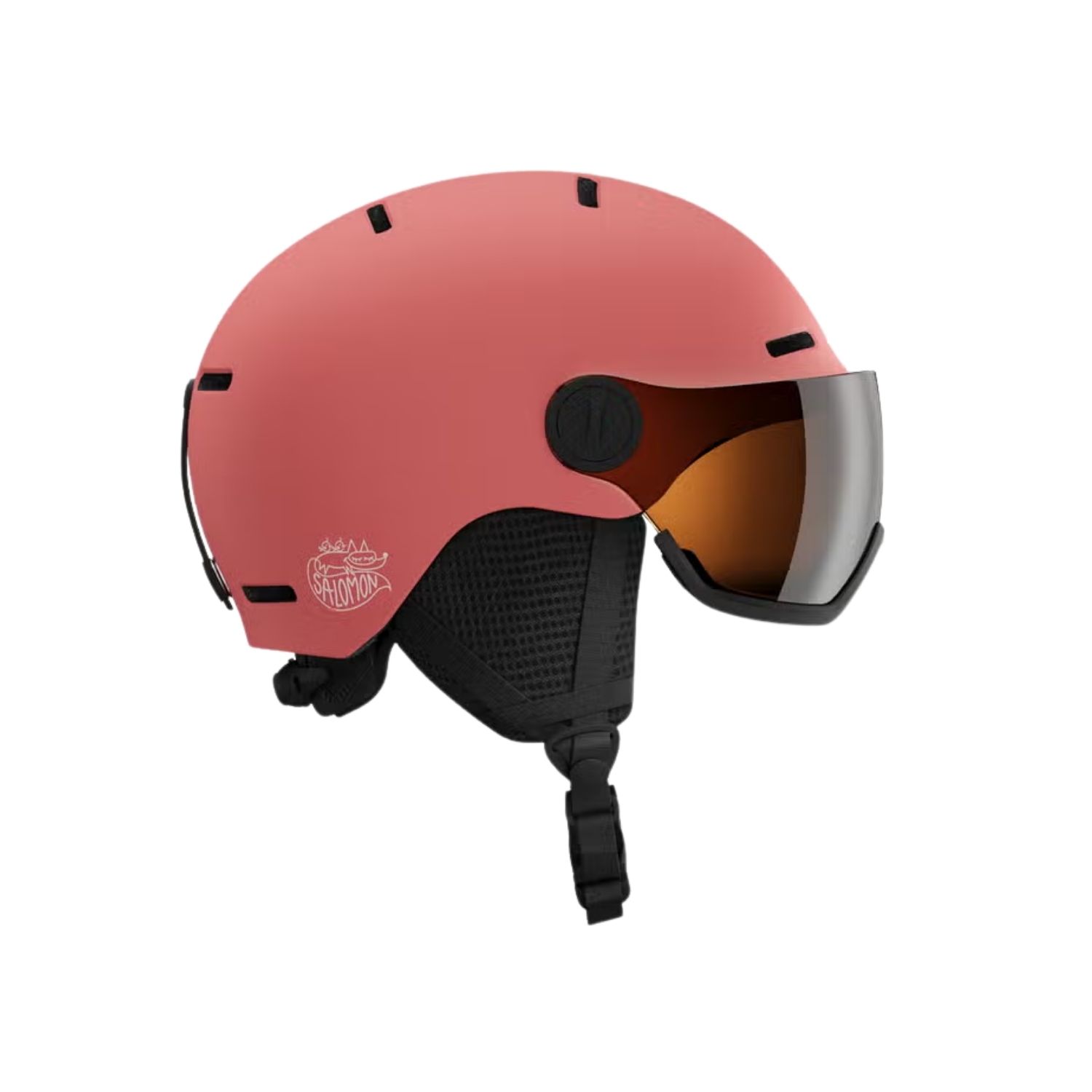Salomon Orka Visor Ski- en snowboardhelm junior Roze