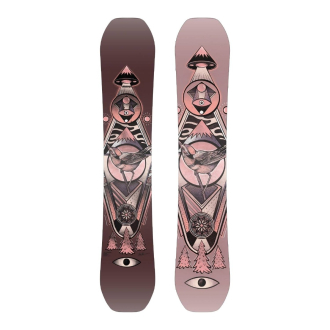 Vimana The Ennitime Twin 2025 All-mountain freestyle snowboard dames Bordeaux