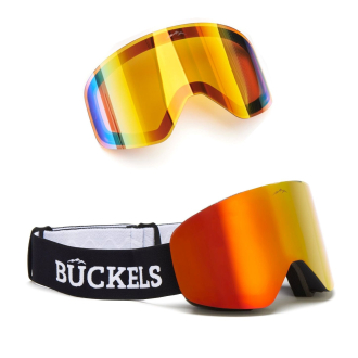 Buckels SunIce met 2 verwisselbare lenzen Ski- en snowboardbril Zwart
