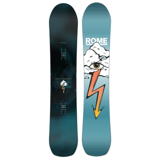 Rome Stale Crewzer 26/27 All-mountain freestyle snowboard Blauw dessin