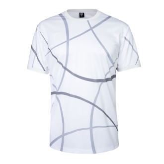 Indian Maharadja Pique Smash Tennis Shirt Heren Wit dessin