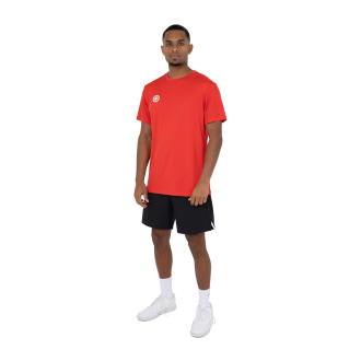 Indian Maharadja Pique Printed Tee Tennis Shirt Heren Rood