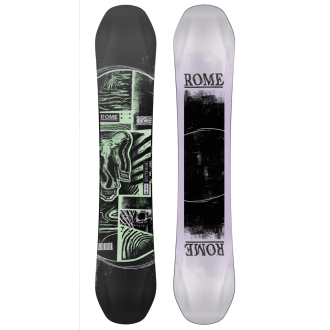 Rome Boneless 26/27 All-mountain freestyle snowboard Zwart dessin