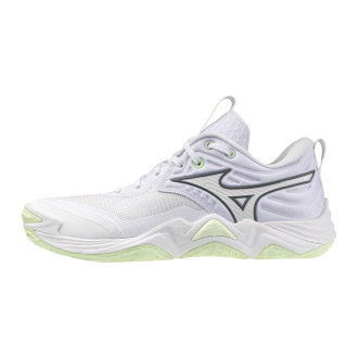 Mizuno Wave Momentum Elite Indoorschoenen dames Wit