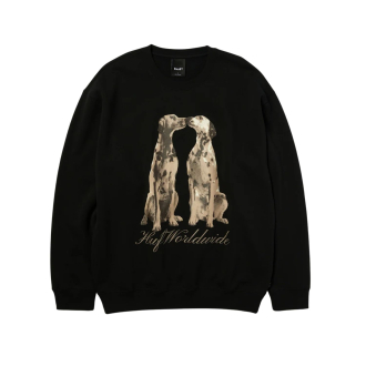 HUF Dogged Crew Casual Sweater Heren Zwart