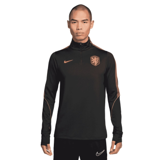 Nike Nederland Training 2026 Voetbal Sweater SR Zwart