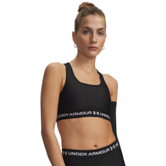 Under Armour Crossback Mid Sport-bh Zwart