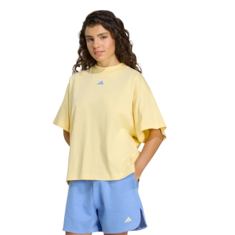 Adidas 3-Stripes Studio Casaul T-shirt Dames Geel