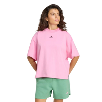 Adidas 3-Stripes Studio Casaul T-shirt Dames Roze