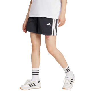 Adidas Essentials 3-Stripes Woven Casual short dames Zwart