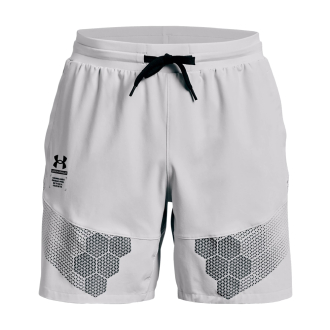 Under Armour Armourprint Woven Sportshort Heren Grijs