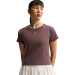 Nike Rib Tight Sportshirt Dames Bordeaux